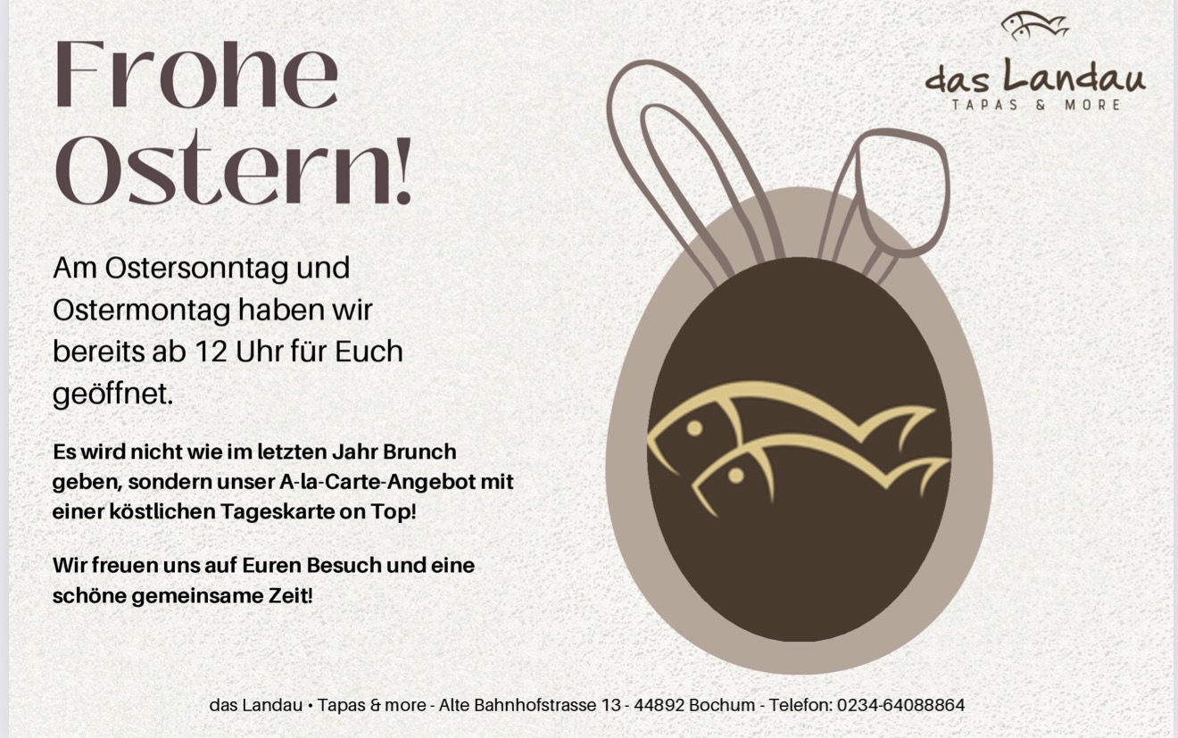 Wir sind Ostern für Euch da! 🐰